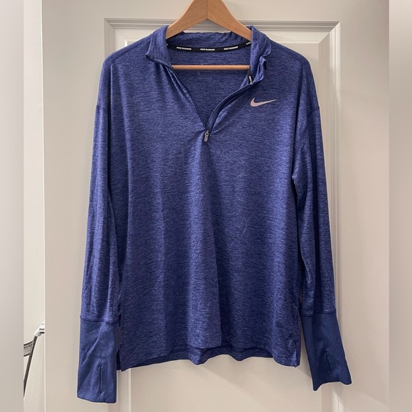 Nike Tops - Nike Women's Long Sleeve Quarter-Zip Pullover in Heathered Purple